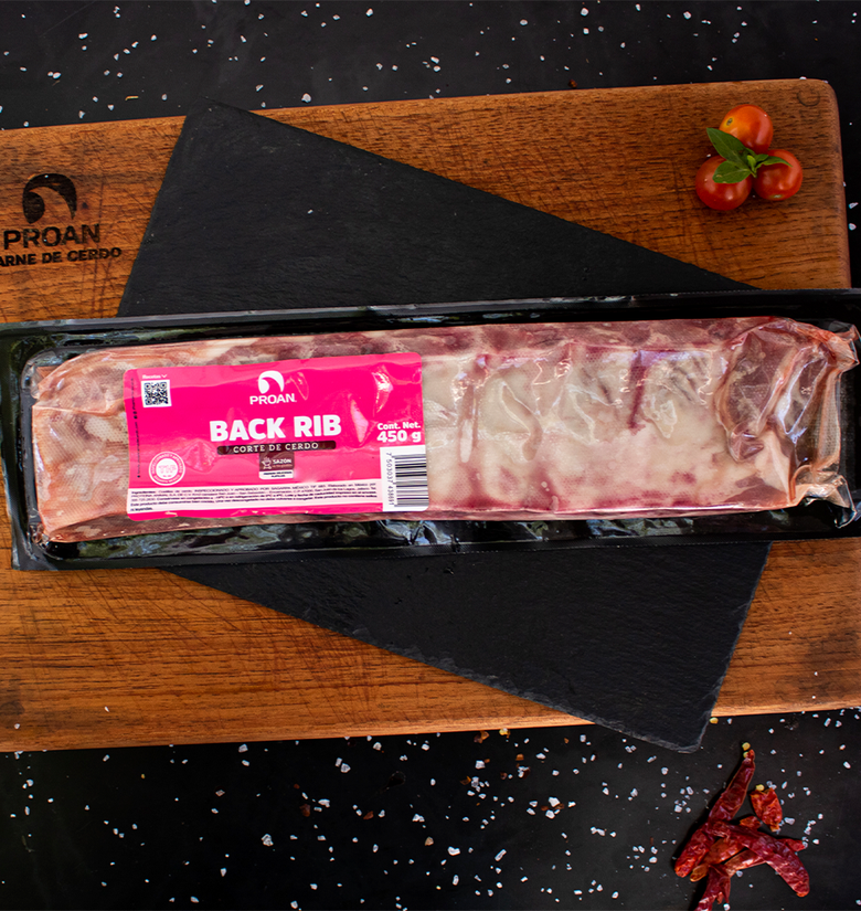 Costilla de cerdo back rib