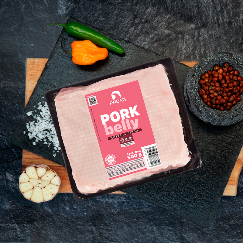 Pork belly de cerdo sin piel 500 g