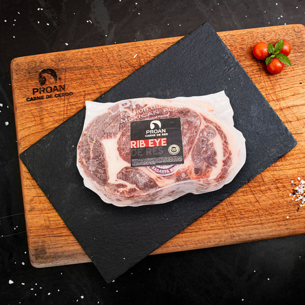 Corte rib eye de res, jugosidad y sabor para tus asados