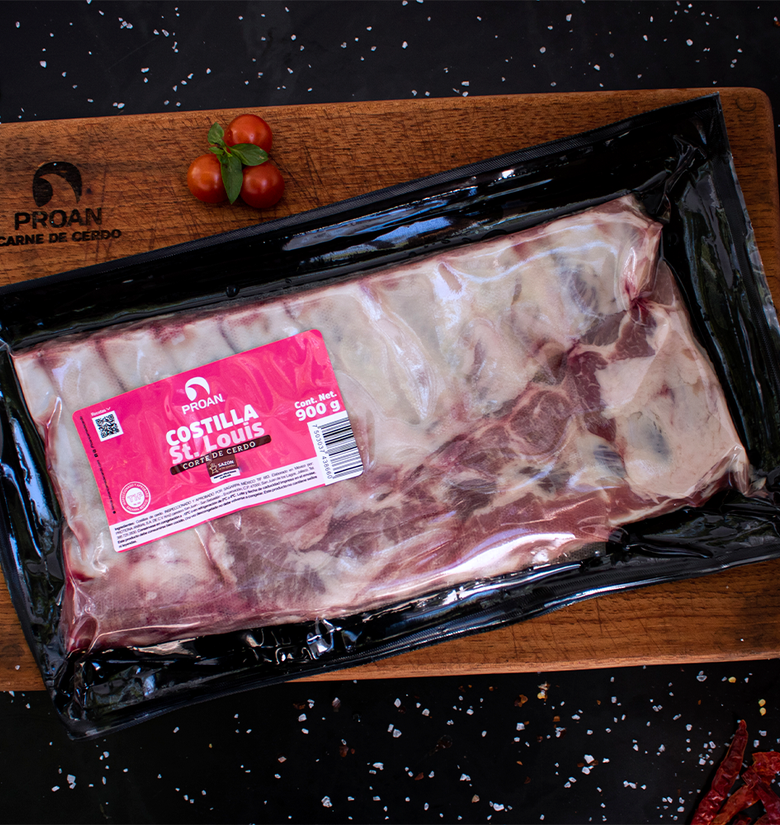 Costilla San Luis de cerdo ideal para asar o ahumar